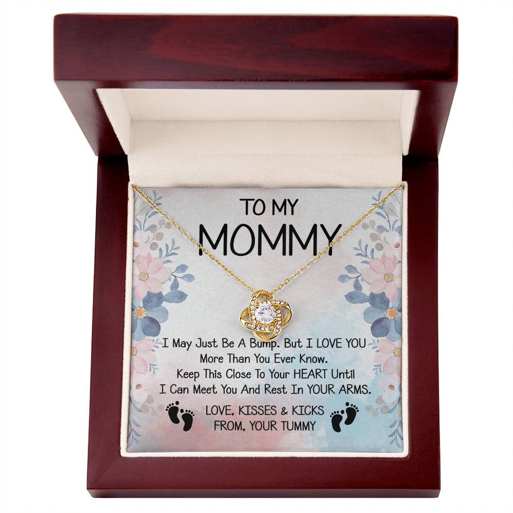 To My Mommy Gift Love Knot Necklace With Beautiful Message Card for Ne