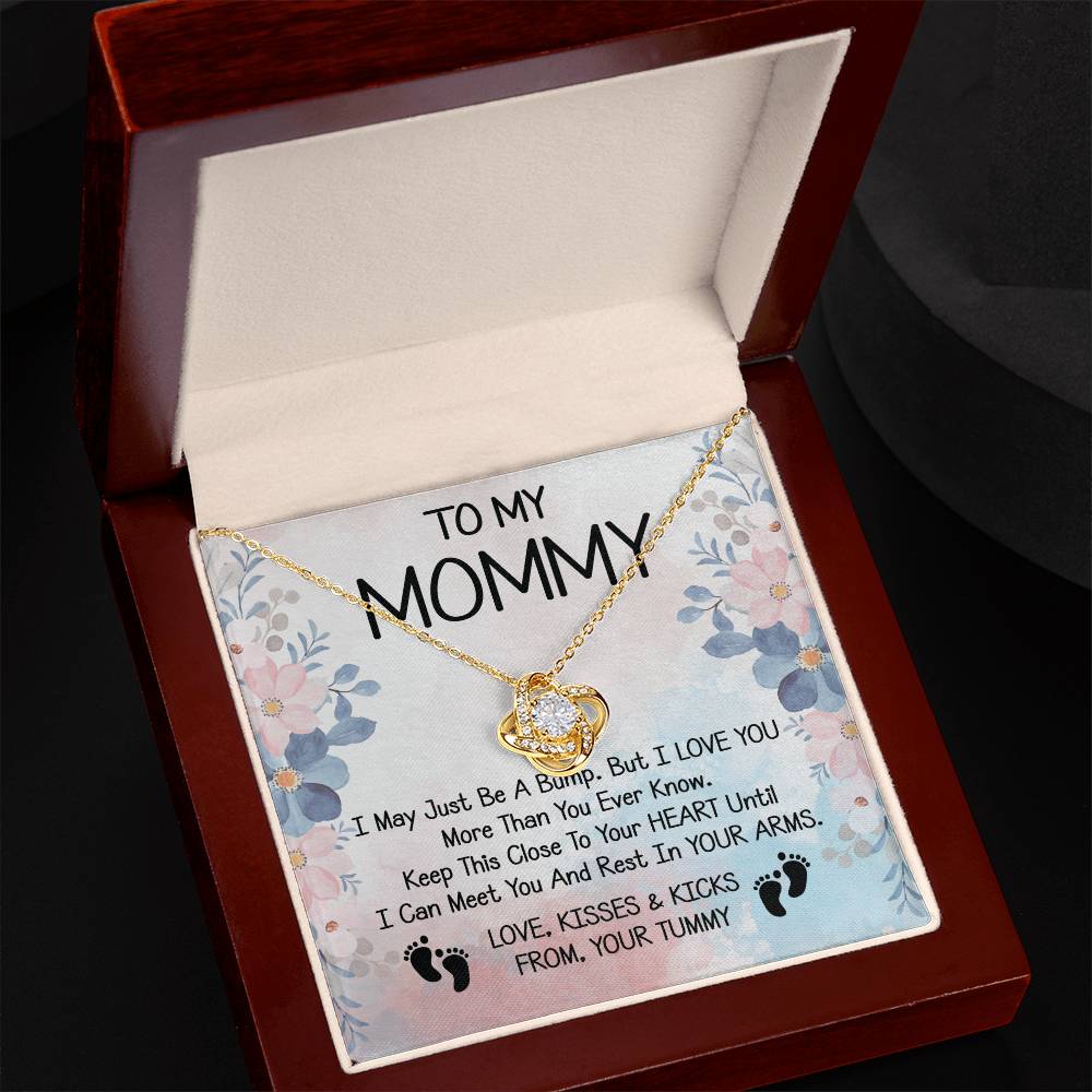 To My Mommy Gift Love Knot Necklace With Beautiful Message Card for Ne