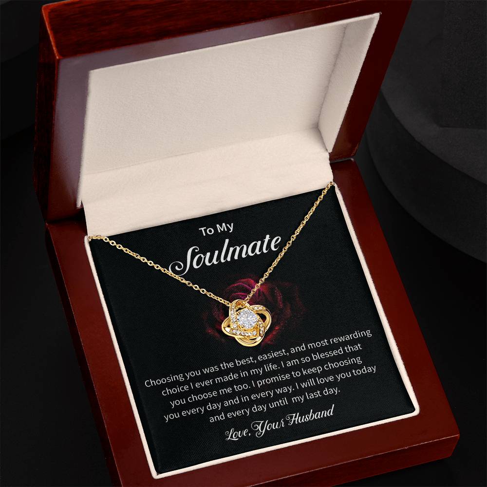 To My Soulmate Necklace for Women Gift From Husband - My Soulmate Love