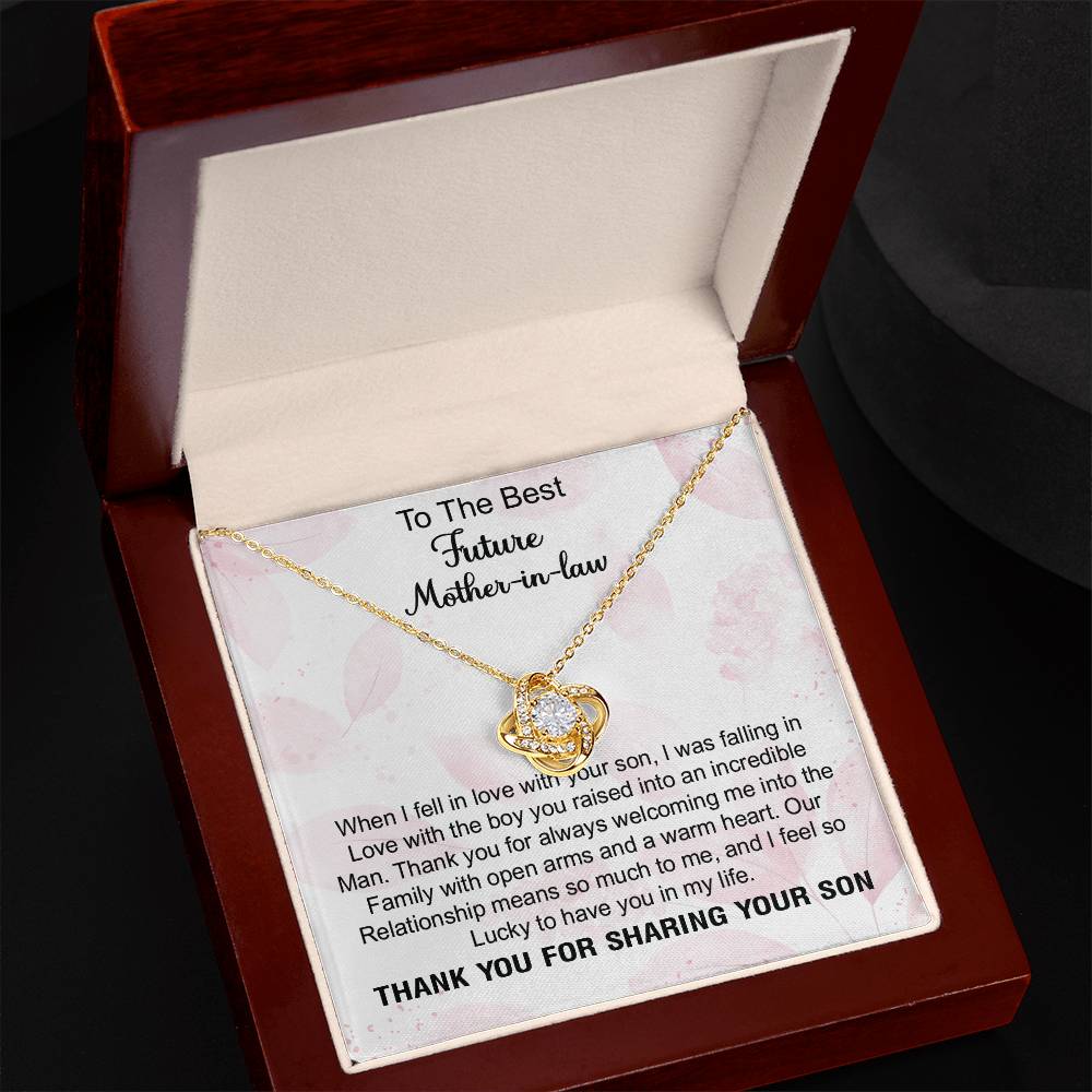 To the Best Future Mother in Law - Beauty Necklace, Gift for Future Mo