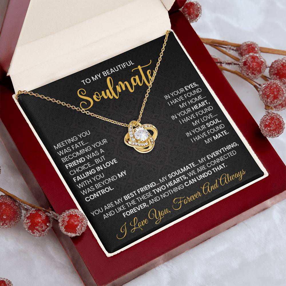 To My Beautiful Soulmate Necklace for Women