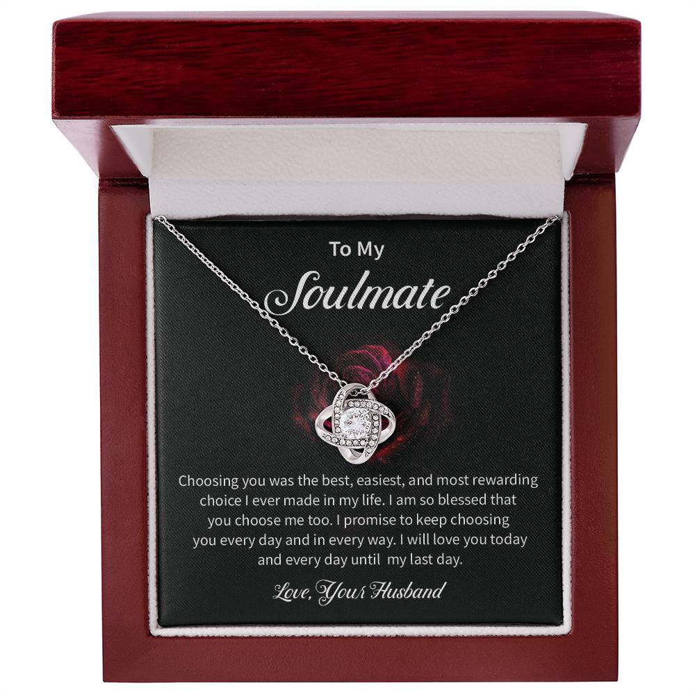 To My Soulmate Necklace for Women Gift From Husband - My Soulmate Love