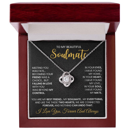 To My Beautiful Soulmate Necklace for Women