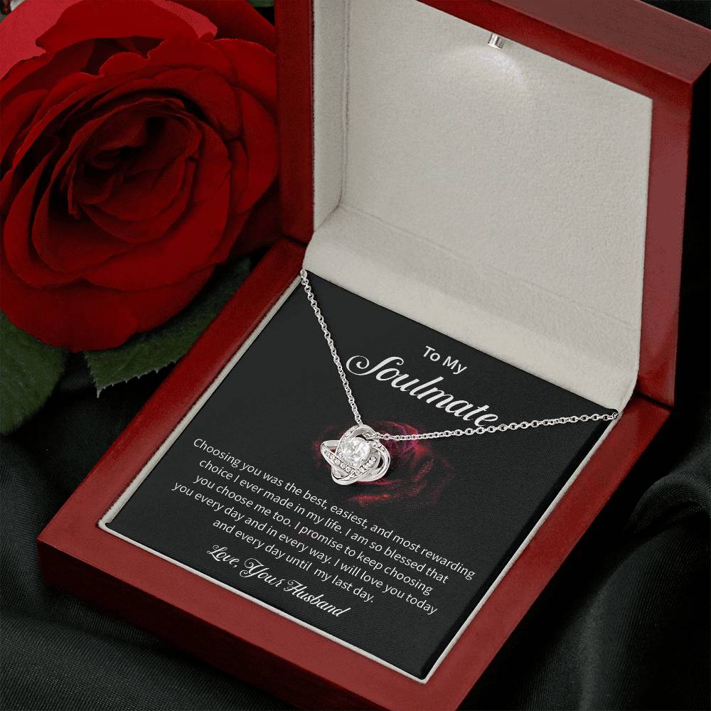 To My Soulmate Necklace for Women Gift From Husband - My Soulmate Love