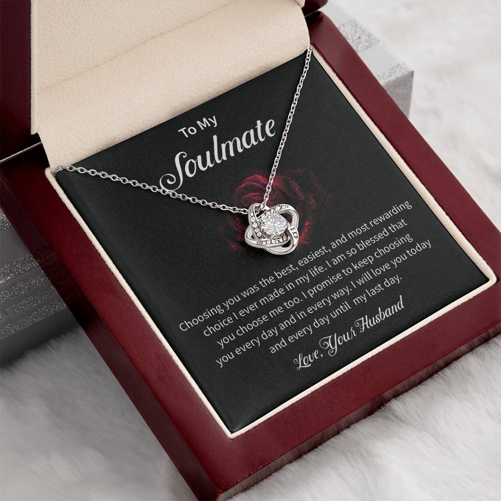 To My Soulmate Necklace for Women Gift From Husband - My Soulmate Love