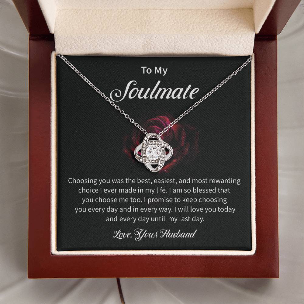 To My Soulmate Necklace for Women Gift From Husband - My Soulmate Love