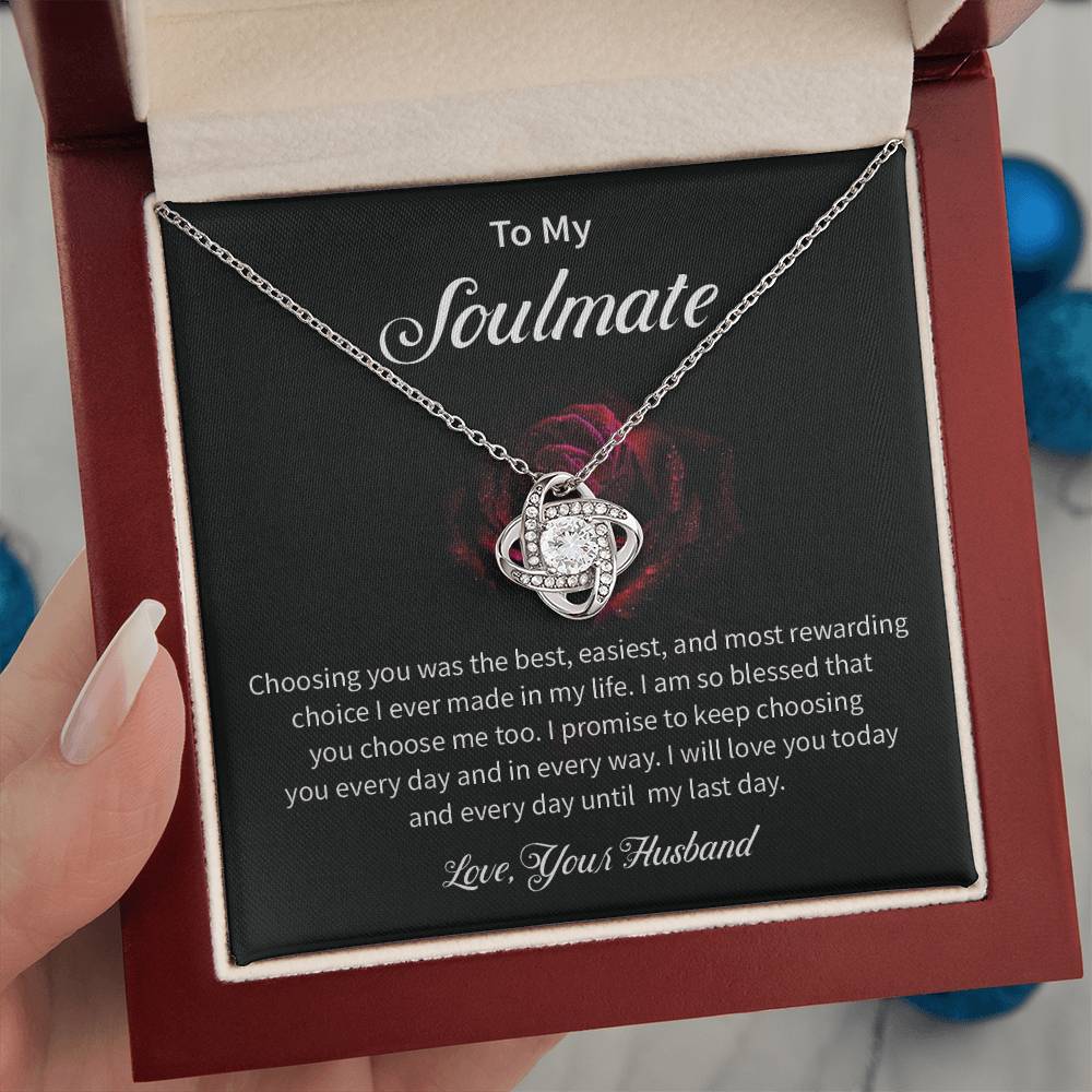 To My Soulmate Necklace for Women Gift From Husband - My Soulmate Love