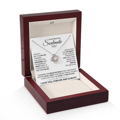 To My Beautiful Soulmate Necklace for Women, Girlfriend The Day