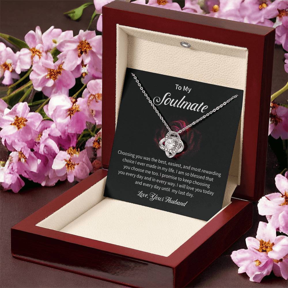 To My Soulmate Necklace for Women Gift From Husband - My Soulmate Love