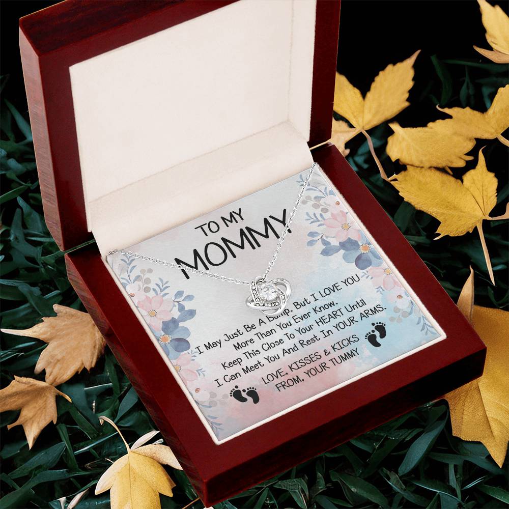 To My Mommy Gift Love Knot Necklace With Beautiful Message Card for Ne