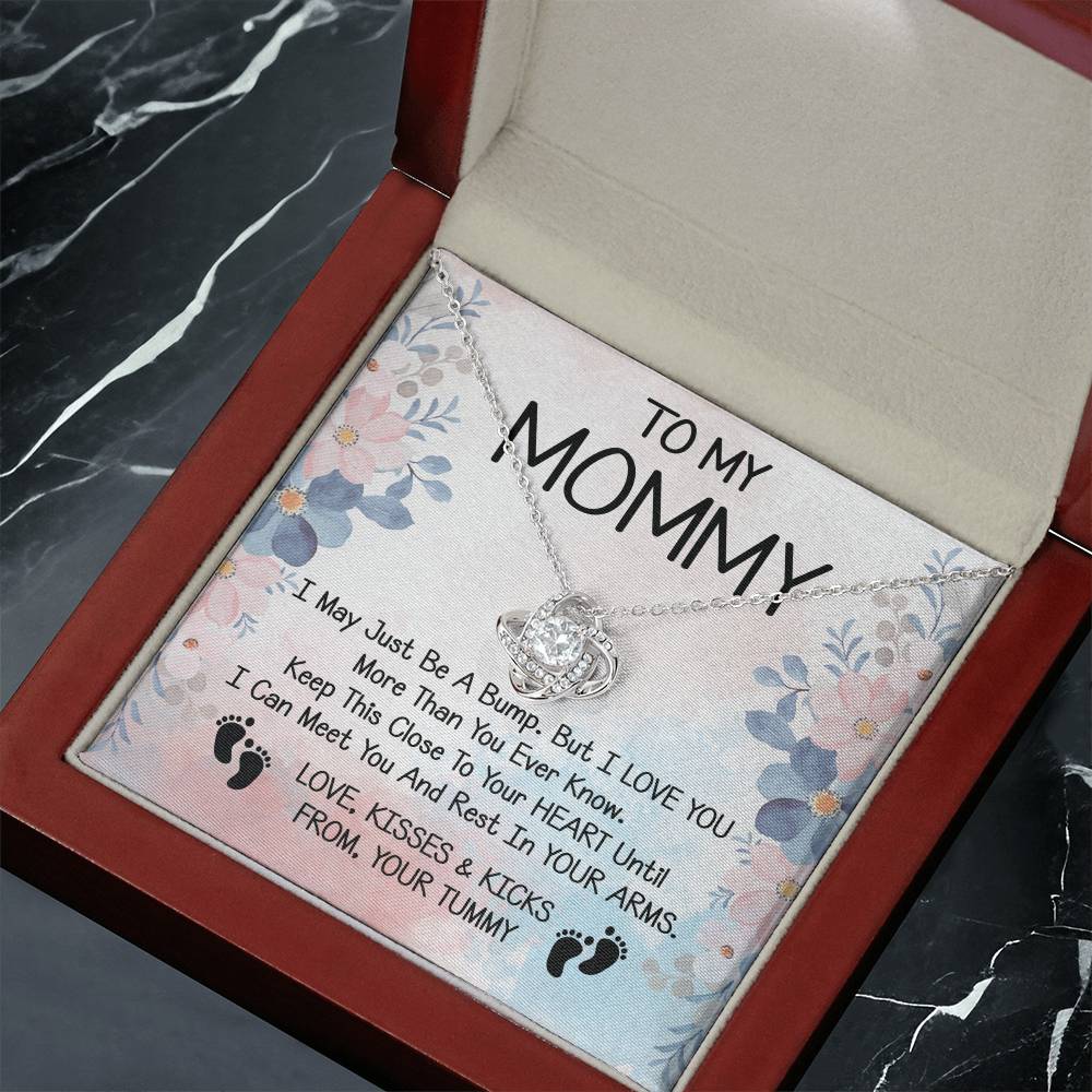 To My Mommy Gift Love Knot Necklace With Beautiful Message Card for Ne