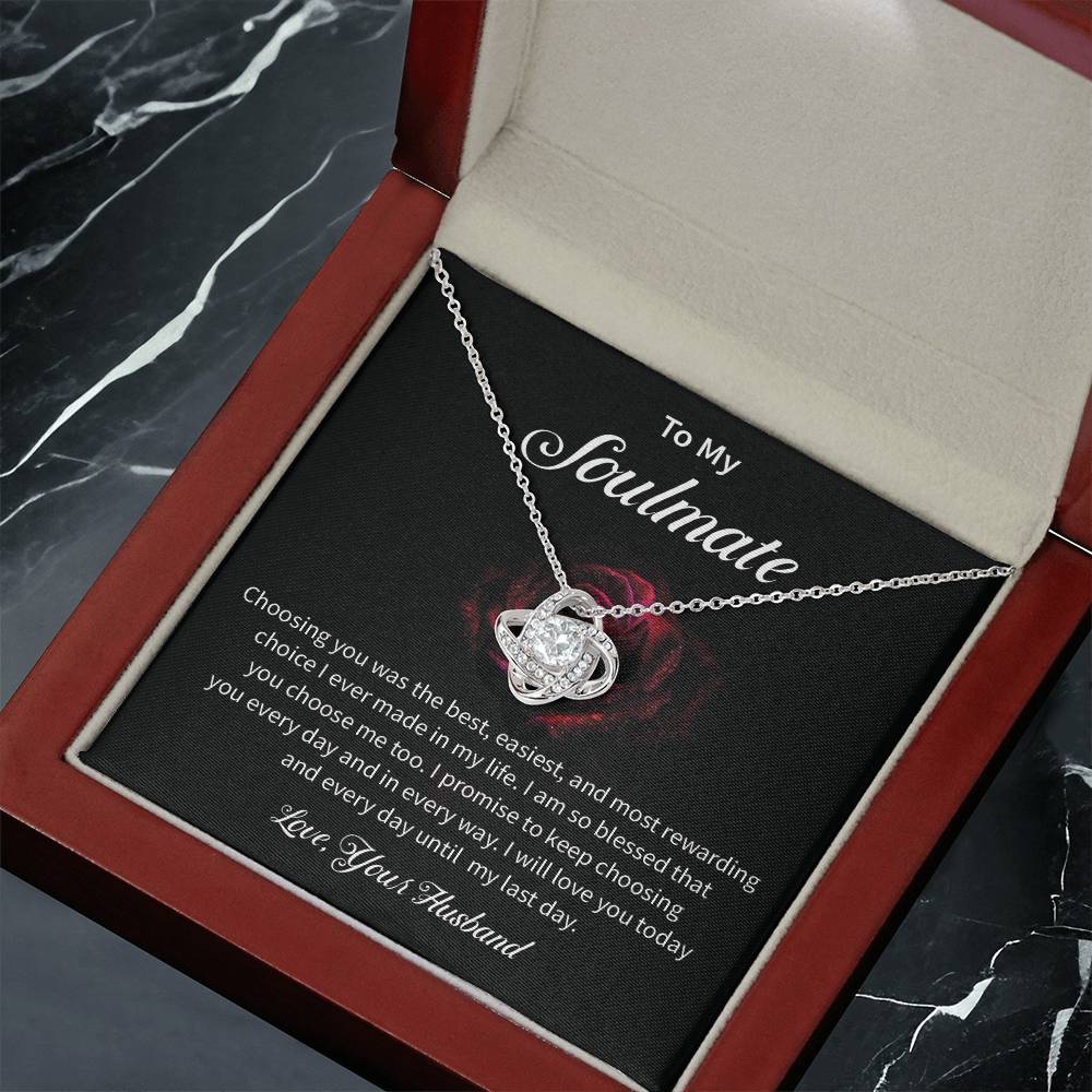 To My Soulmate Necklace for Women Gift From Husband - My Soulmate Love