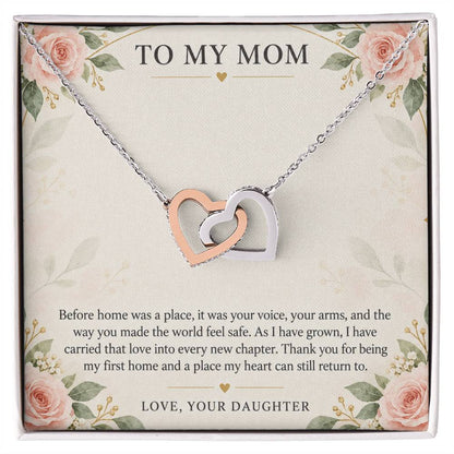 Interlocking Hearts Necklace for Mom from Daughter – My First Home — product thumbnail 2