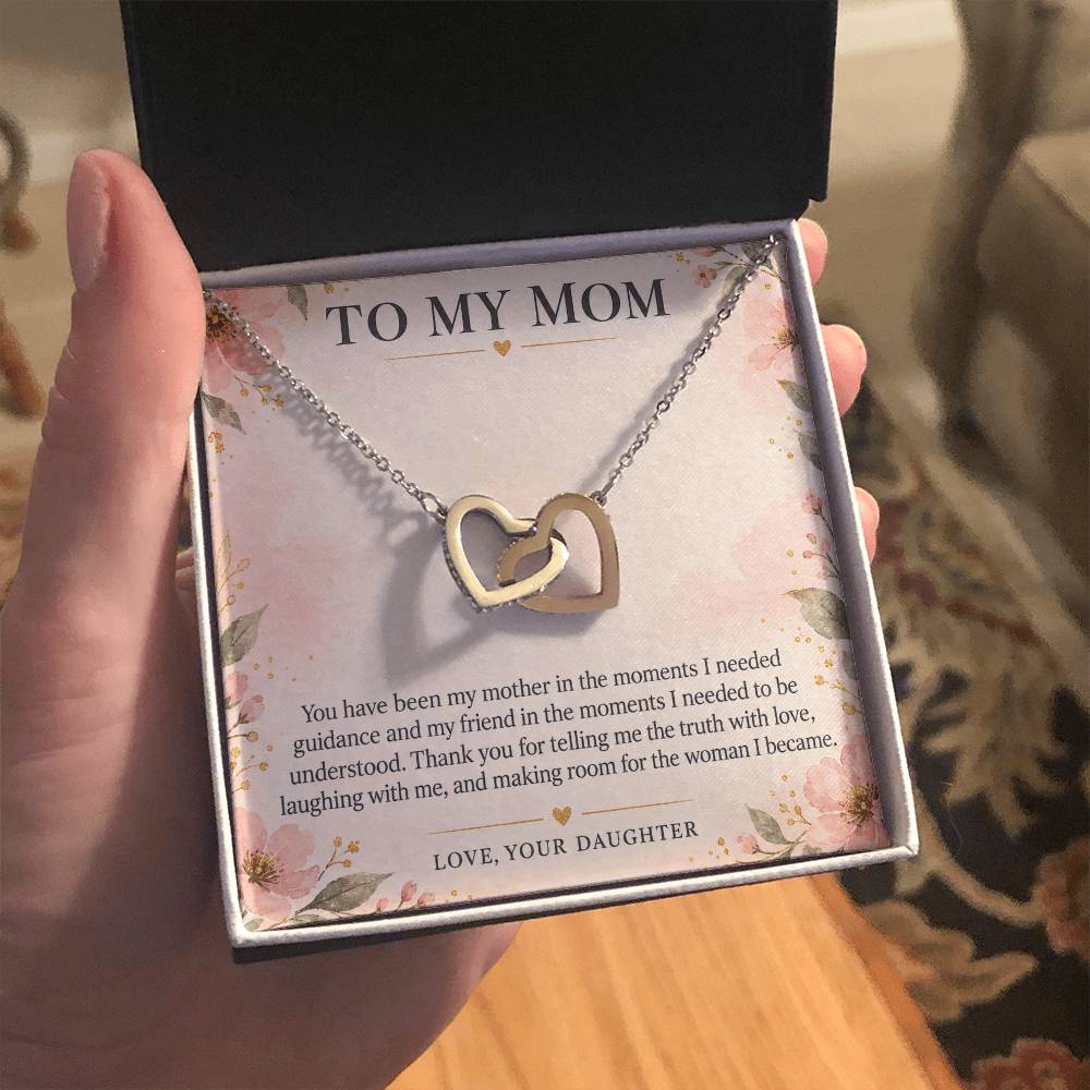 Interlocking Hearts Necklace for Mom – A Great Mother and My Best — product image 6