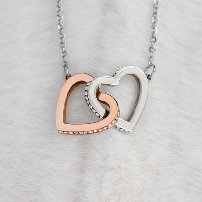 Interlocking Hearts Necklace for Soulmate – Two Lives, One Story — product thumbnail 6