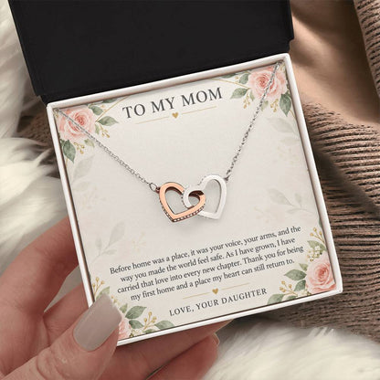 Interlocking Hearts Necklace for Mom from Daughter – My First Home — product thumbnail 3