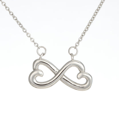 Heart & Infinity Necklace for Daughter – Always My Little Girl — product thumbnail 3