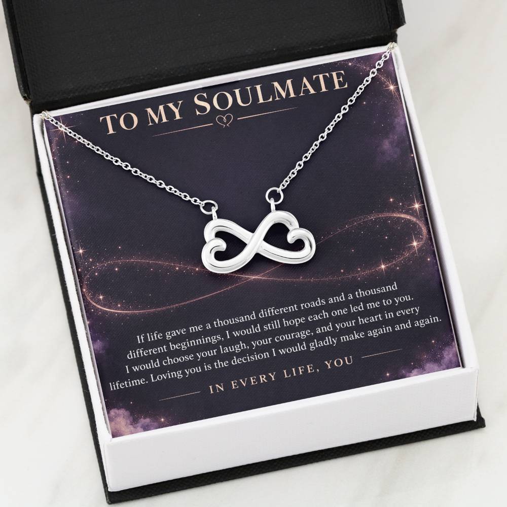 Heart & Infinity Necklace for Soulmate from Partner – Every Lifetime — product image 1