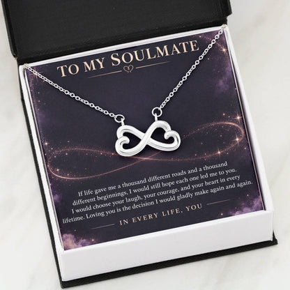 Heart & Infinity Necklace for Soulmate from Partner – Every Lifetime — product thumbnail 1