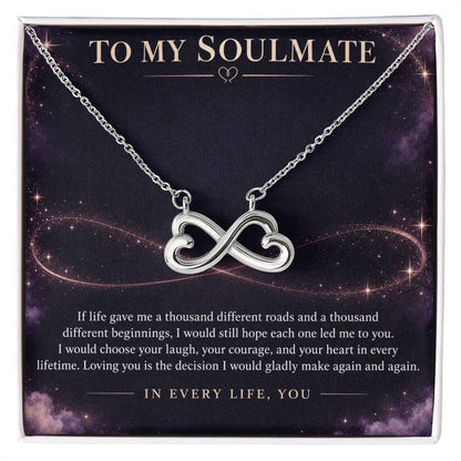 Heart & Infinity Necklace for Soulmate from Partner – Every Lifetime — product thumbnail 2