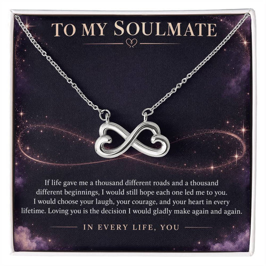 Heart & Infinity Necklace for Soulmate from Partner – Every Lifetime