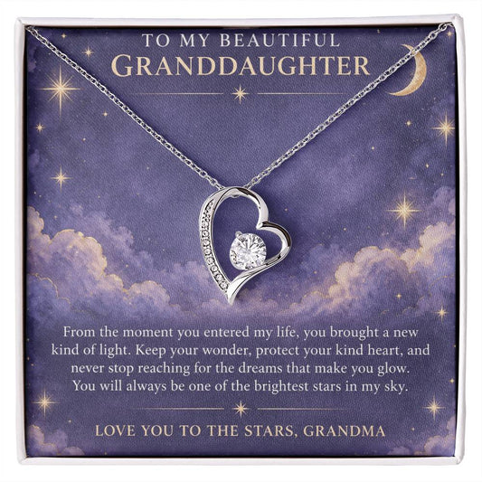 Forever Love Necklace for Granddaughter – Grandma's Little Star