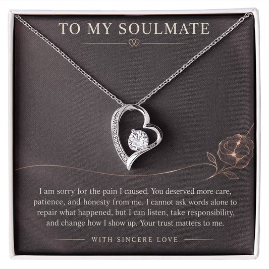 Forever Love Necklace for Soulmate from Partner – I Am Sorry