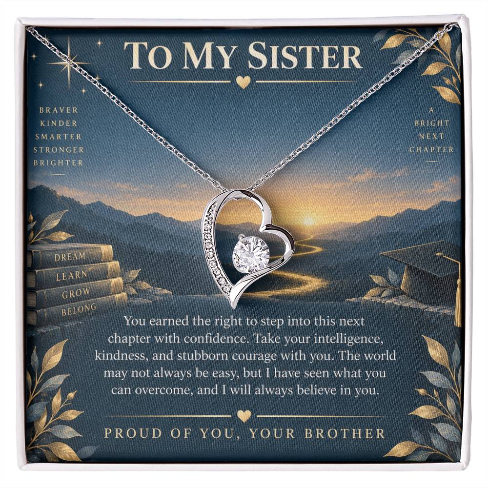 Forever Love Necklace for Sister – The Next Chapter Is Yours — product image 2