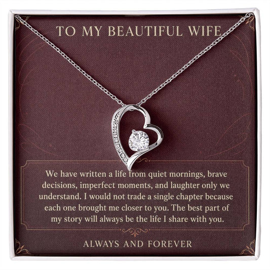 Forever Love Necklace for Wife from Husband – Every Chapter With You