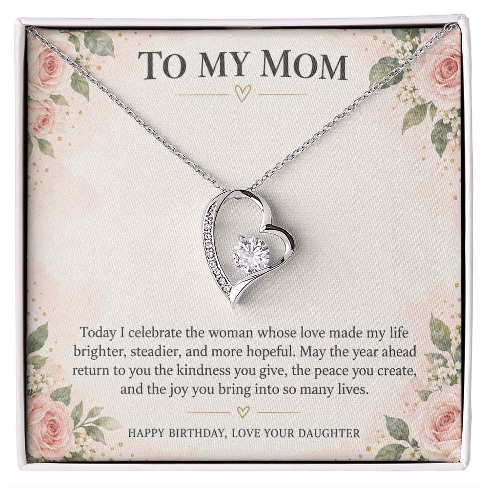 Forever Love Necklace for Mom from Daughter – Birthday Love for Mom — product image 2