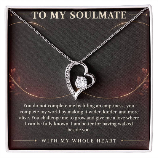 Forever Love Necklace for Soulmate – You Complete My World