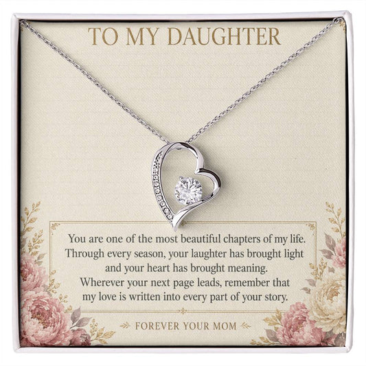 Forever Love Necklace for Daughter – Beautiful Chapter of My Life