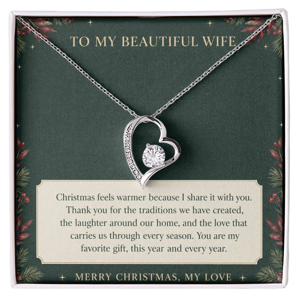 Forever Love Necklace for Wife – Christmas With the One I Love — product image 2