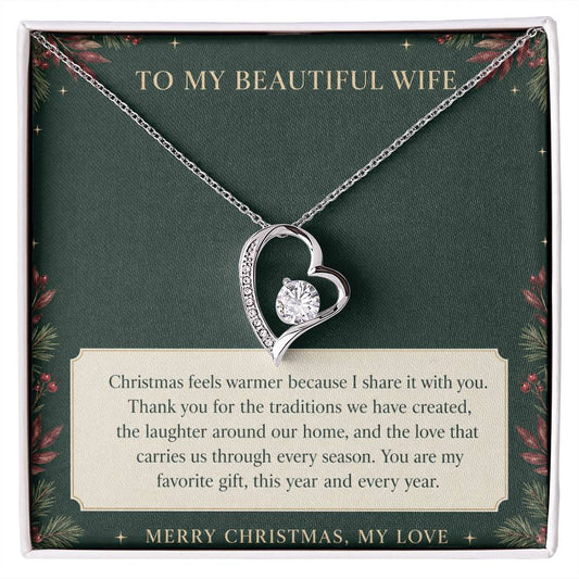 Forever Love Necklace for Wife – Christmas With the One I Love