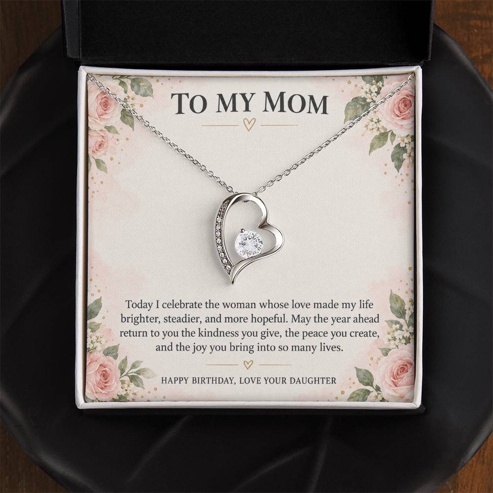 Forever Love Necklace for Mom from Daughter – Birthday Love for Mom — product image 4