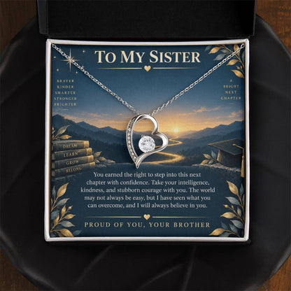 Forever Love Necklace for Sister – The Next Chapter Is Yours — product thumbnail 4