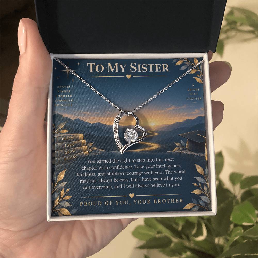 Forever Love Necklace for Sister – The Next Chapter Is Yours — product image 3