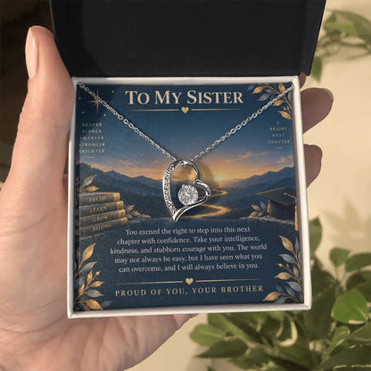 Forever Love Necklace for Sister – The Next Chapter Is Yours — product thumbnail 3
