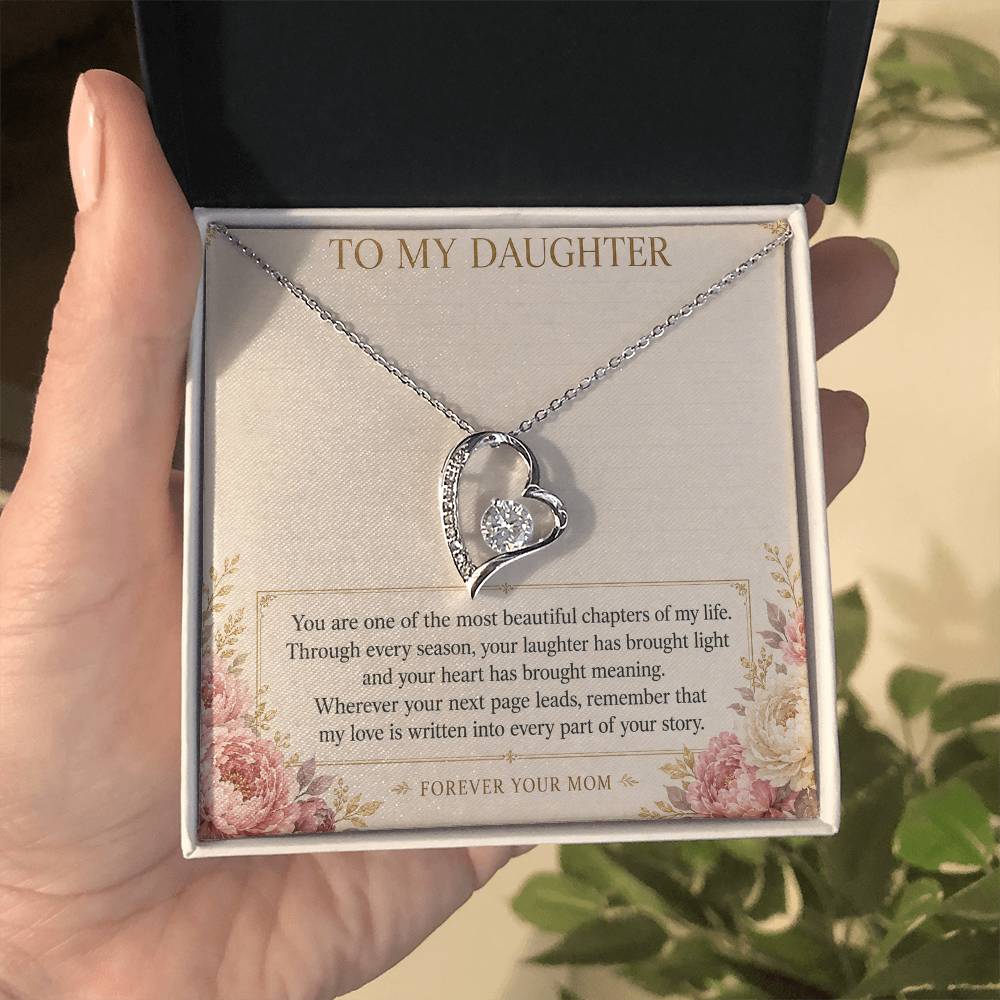 Forever Love Necklace for Daughter – Beautiful Chapter of My Life — product image 3