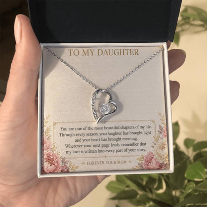 Forever Love Necklace for Daughter – Beautiful Chapter of My Life — product thumbnail 3