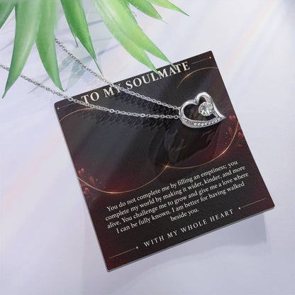 Forever Love Necklace for Soulmate – You Complete My World — product thumbnail 1