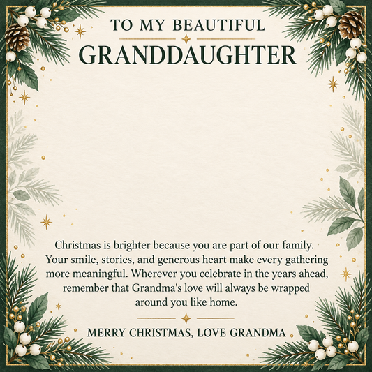 Heart & Infinity Necklace gift for Granddaughter from Grandma – Christmas Love From Grandma