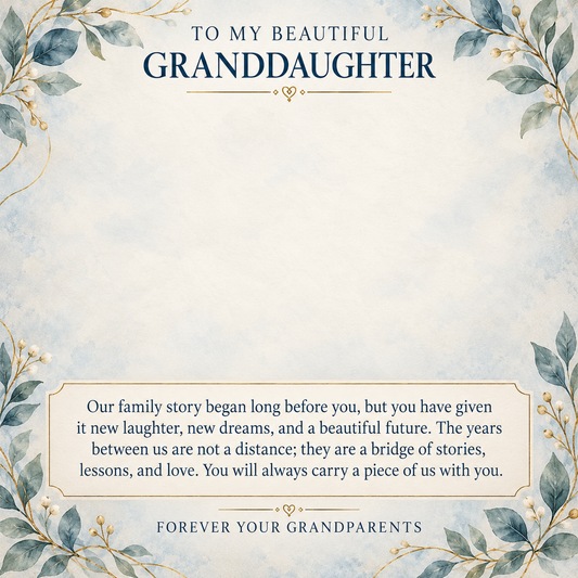 Interlocking Hearts Necklace gift for Granddaughter from Grandma & Grandpa – Our Love Across Generations